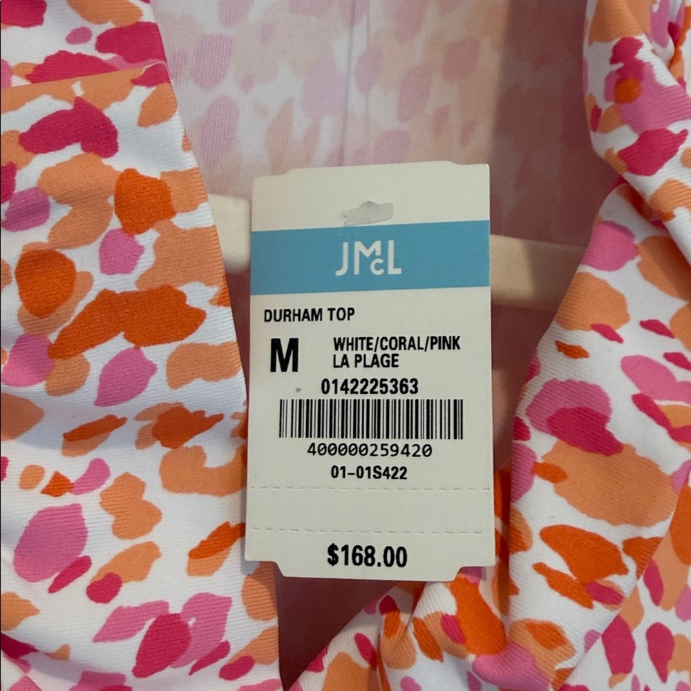 J. McLaughlin Pink and Orange Ruffled Blouse - Picture 5 of 5